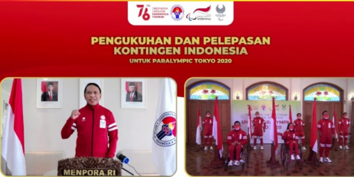 Menpora Kukuhkan Kontingen Indonesia untuk Paralimpiade Tokyo 2020
