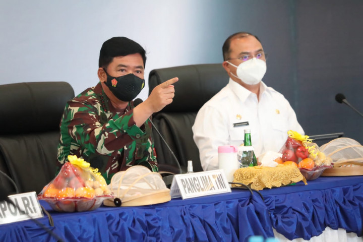 Panglima TNI Minta Penanganan Covid-19 di Babel <i>Extraordinary</i>