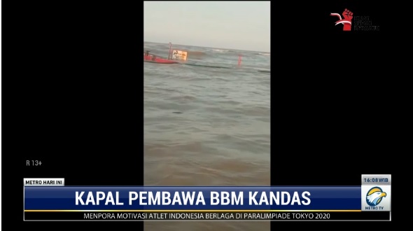 Kapal Muatan BBM Kandas di Perairan Pati, 7 ABK Selamat