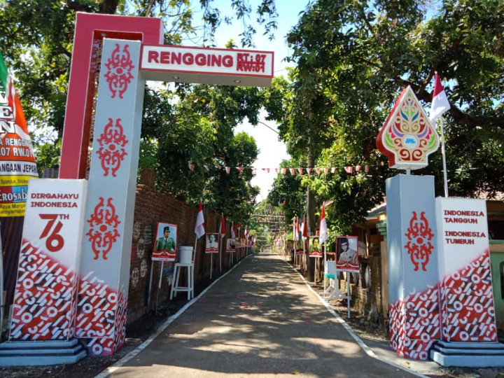 Sambut HUT ke 76 RI, Relawan Sahabat Lestari di Jepara Gelar Lomba Gapura