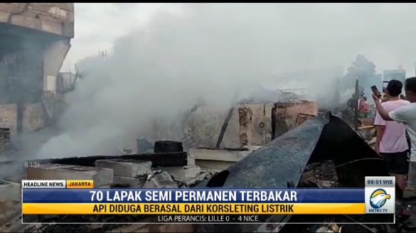 Puluhan Lapak Dekat Pasar Warung Buncit Kebakaran, 3 Orang Tewas