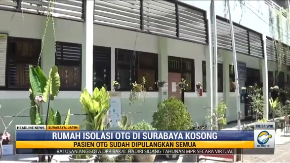 Surabaya Zona Oranye, Rumah Sehat Mulai Kosong