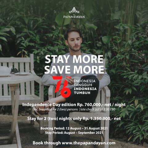 Liburan di The Papandayan, Bisa Stay More Save More