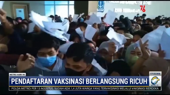 Takut Kehabisan, Pendaftaran Vaksinasi Covid-19 di Bone Ricuh