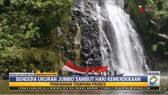 Sambut HUT ke-76 RI dengan Bendera Merah Putih Ukuran Jumbo