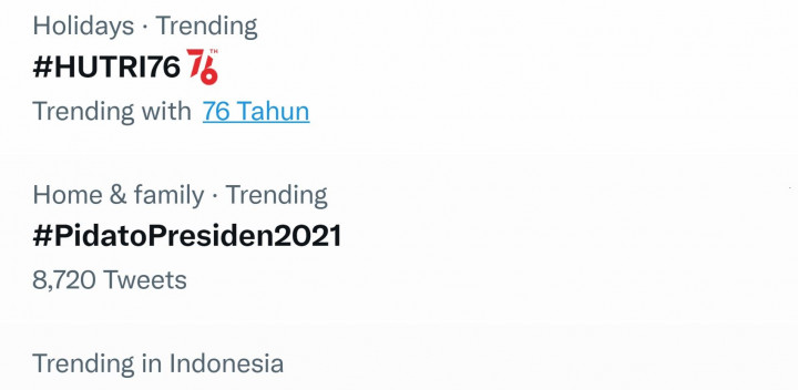Tagar #HUTRI76 Ramai di Twitter, Apa Saja Isinya?