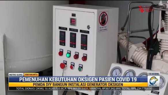 Strategi Kalsel dan DIY Memenuhi Kebutuhan Oksigen untuk Pasien Covid-19