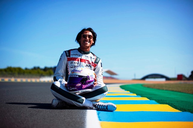 Ada Kutipan Ayat Al-Quran di Helm Spesial Sean Gelael untuk Balap 24 Jam Le Mans