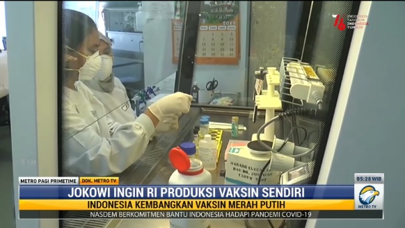 Presiden Ingin Indonesia Mandiri Vaksin, LBM Eijkman: Vaksin Merah Putih Rampung 2022