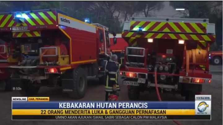 Prancis Kerahkan 900 Pemadam untuk Mengatasi Kebakaran Hutan