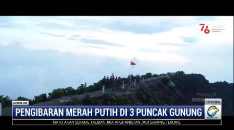 Inspiratif! Marinir TNI AL Kibarkan Merah Putih di Puncak 3 Gunung di Jawa Barat