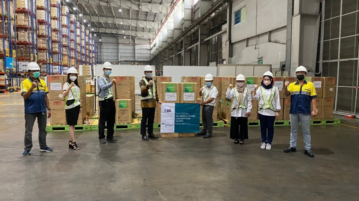 Antam dan CBL Kirim 100 Oksigen Konsentrator di Wilayah Operasi