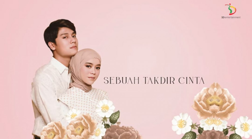 Tangkapan layar video klip lirik lagu Takdir Cinta di Youtube.