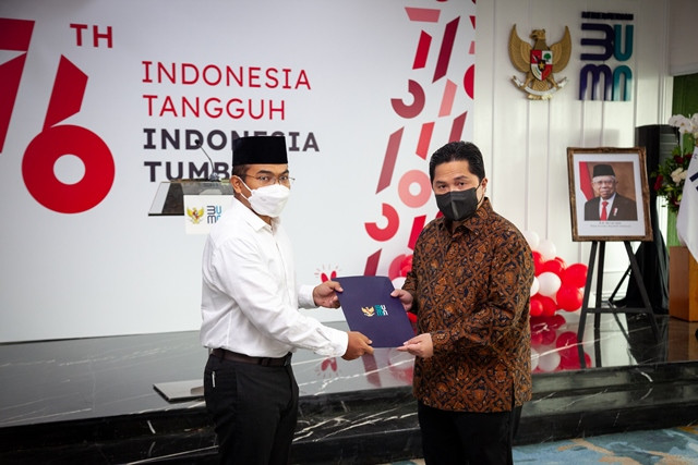 Erick Thohir Lantik Tedi Bharata Jadi Deputi SDM Teknologi dan Informasi KBUMN