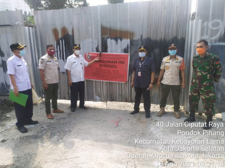 Proyek Bangunan di Pondok Pinang Disegel Permanen Imbas Persoalan IMB