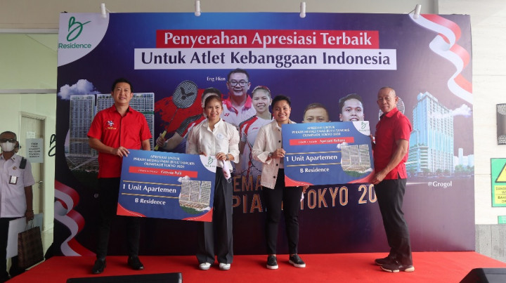 Peraih Medali Olimpiade Bulu Tangkis Dapat Bonus Apartemen Rp 2,3 Miliar