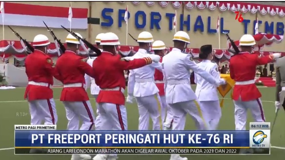 PT Freeport Peringati HUT ke-76 RI di Tembagapura