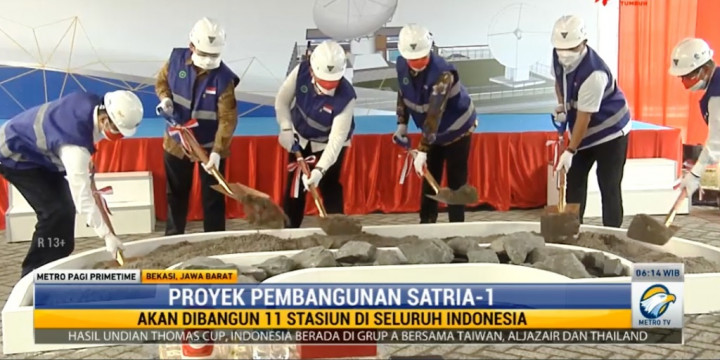 Satelit Satria I Diluncukan November 2023, Stasiun Bumi Mulai Dibangun
