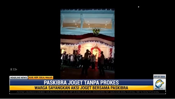 Viral! Paskibra Kepulauan Sula Berjoget Tanpa Mematuhi Prokes