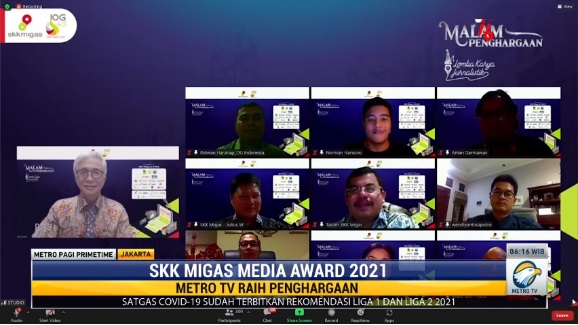 Metro TV Raih Penghargaan SKK Migas Media Award 2021