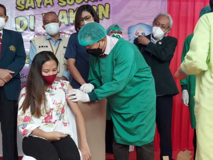 Puluhan Ibu Hamil di Malang Disuntik Vaksin Sinovac