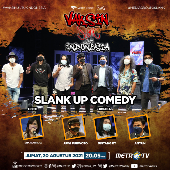 Slank Bawa Tiga Komika ke Acara Vaksin untuk Indonesia, Dijamin Tertawa!