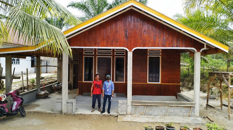 Bedah rumah di Riau. Foto: Kementerian PUPR