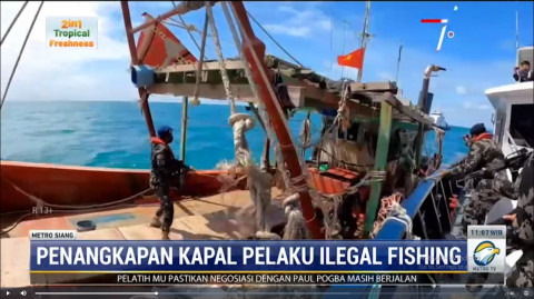 KKP Tangkap Kapal Ikan Ilegal Berbendera Vietnam di Laut Natuna