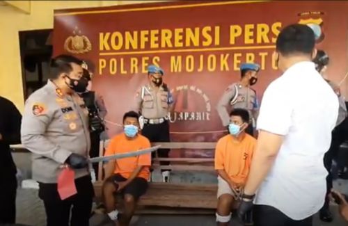 Begal Sadis Bersenjata Pedang di Mojokerto Ditangkap