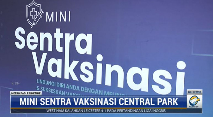Ada Vaksinasi di Central Park hingga 29 Agustus, Pakai Astrazeneca