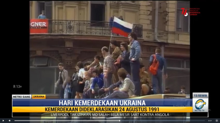 Ukraina Rayakan Kemerdekaan ke-30 di Tengah Ketegangan