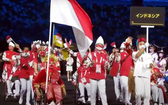 Busana Tim Indonesia di Upacara Pembukaan Paralimpiade