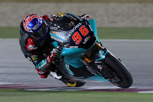 Aksi Jake Dixon di ajang Moto2. (KARIM JAAFAR / AFP)