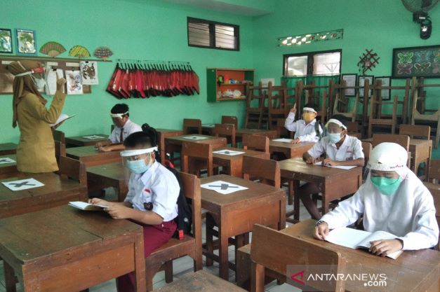 PTM Terbatas di Kabupaten Kudus. Foto: ANT/Akhmad Nazaruddin Lathif