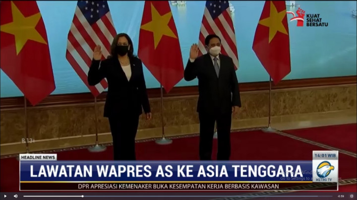 Pertama dalam Sejarah, Wapres AS Kamala Harris Kunjungi Vietnam