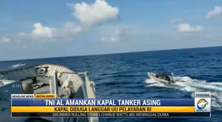 Kapal Tanker Buronan Kamboja Tertangkap di Perairan Anambas