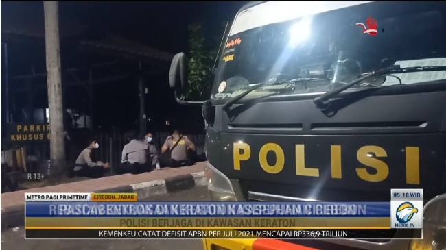 Keraton Kasepuhan Cirebon Dijaga Ketat Polisi
