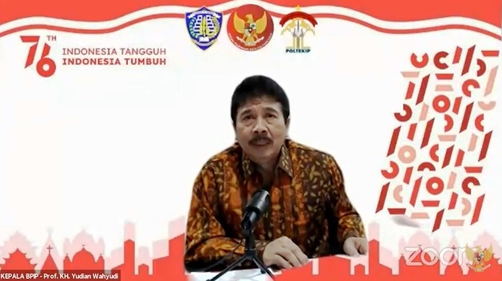 Membentuk Generasi Berkarakter Pancasila, BPIP dan Kemenkumham Gelar Webinar Taruna Poltekip dan Poltekim