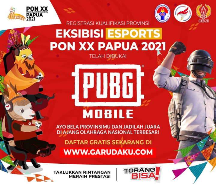 Pendaftaran PUBG Mobile untuk PON XX Papua Dibuka, Ini Syaratnya