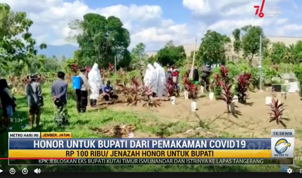 Pansus Covid-19: Honor Bupati Jember dari Covid-19 Melukai Hati Rakyat