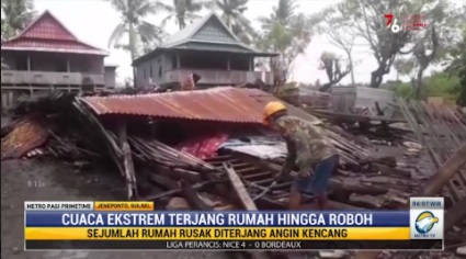 Hujan Deras Rusak Rusak Rumah, Warga Jeneponto Harapkan Bantuan Pemerinah