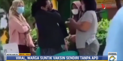 Viral Warga Jatibening Suntikkan Vaksin Sendiri ke Anak, Ini Penjelasannya