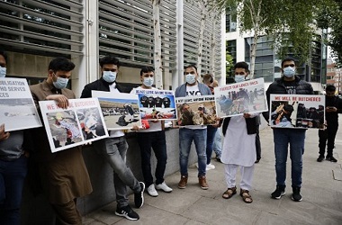 Ratusan Warga Afghanistan Gelar Demo Anti-Taliban di Eropa