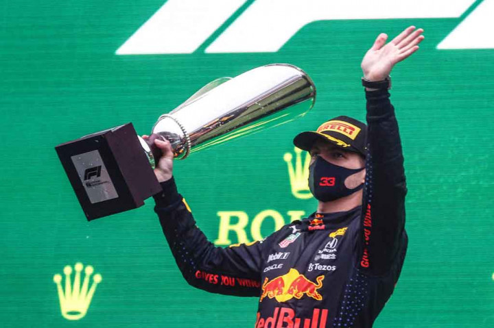 Foto: Berlangsung Dua Lap, Verstappen Juara GP Belgia