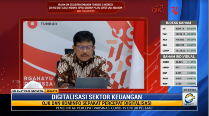 OJK dan Kominfo Menyokong Digitalisasi Sektor Keuangan