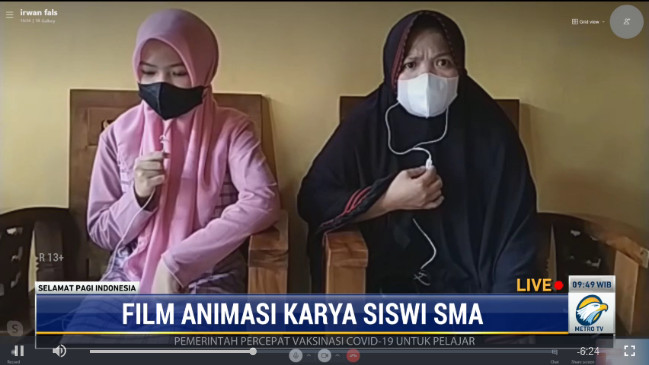 Keren! Siswa SMA Asal Majene Buat Film Animasi dengan Telepon Genggam