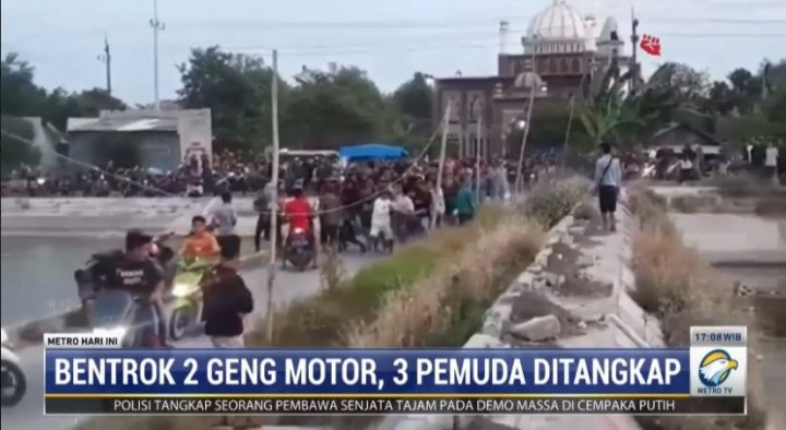 Gara-gara Suara Knalpot Bising, 2 Geng Motor di Mojokerto Tawuran