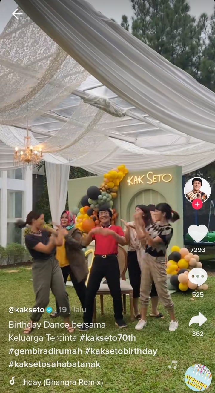 Masih Lincah, Kak Seto Rayakan Ulang Tahun ke-70 dengan <i>Push-Up</i> dan Joget