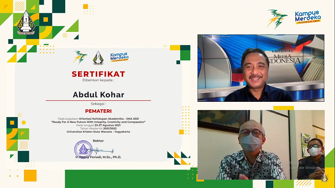 UKDW Tanamkan Wawasan Kebangsaan dan Entrepreneurship pada Mahasiswa Baru