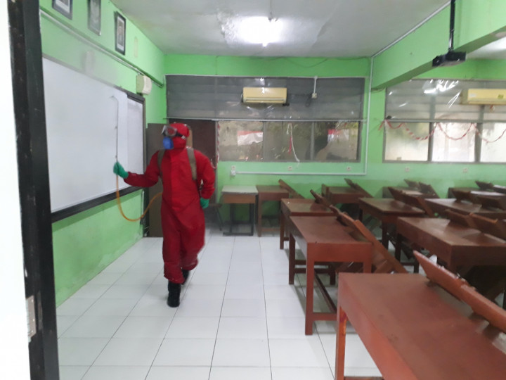 Usai PTM, SMA 46 Jaksel Disterilisasi